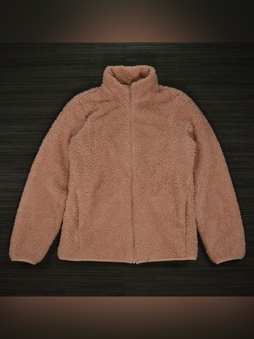UNIQLO Pink Fluffy Yarn Fleece Jacket Women’s Small